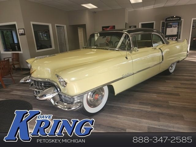 1955 Cadillac COUPE Base in Yellow — front three-quarter view