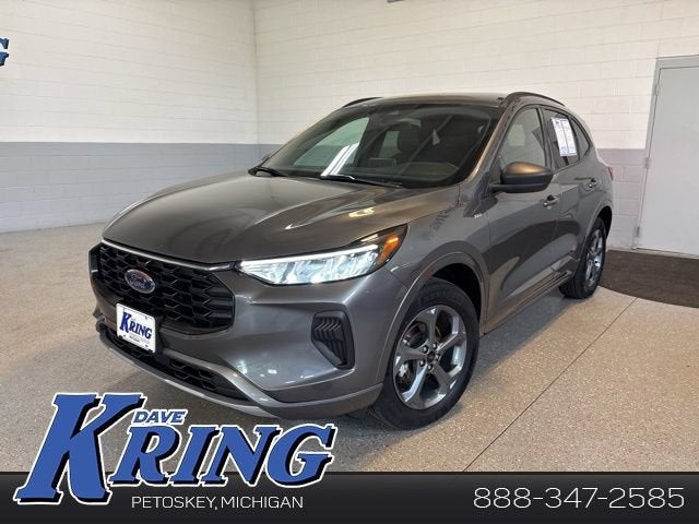 2024 Ford Escape ST-Line in Gray — front three-quarter view