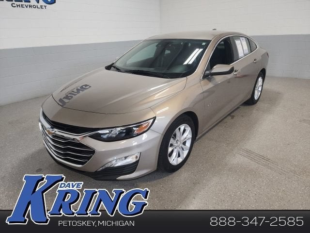 2024 Chevrolet Malibu 1LT in Mineral Gray Metallic — front three-quarter view