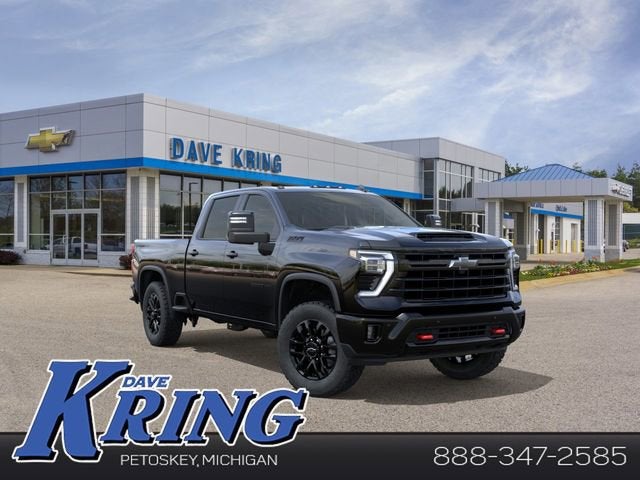 2026 Chevrolet Silverado 2500 HD LTZ in Black — front three-quarter view