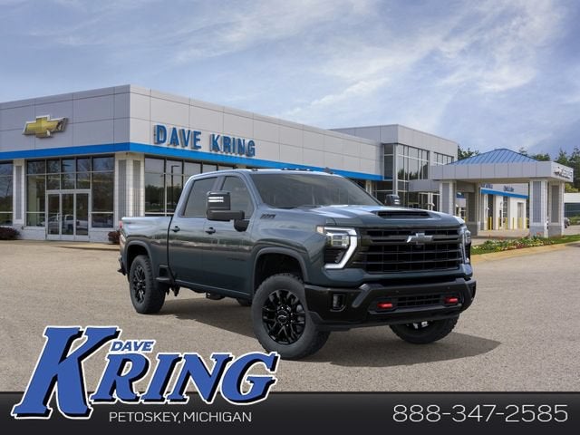 2026 Chevrolet Silverado 2500 HD LT in Cypress Gray — front three-quarter view