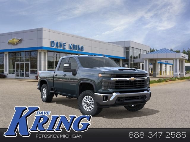 2026 Chevrolet Silverado 2500 HD LT in Cypress Gray — front three-quarter view