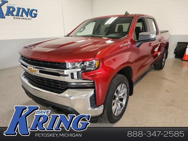 2021 Chevrolet Silverado 1500 LT in Cherry Red Tintcoat — front three-quarter view