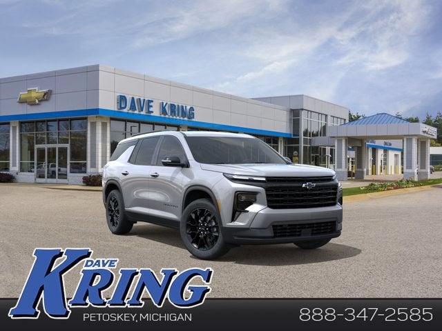 2026 Chevrolet Traverse LT in Sterling Gray Metallic — front three-quarter view
