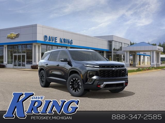2026 Chevrolet Traverse Z71 in Mosaic Black Metallic — front three-quarter view