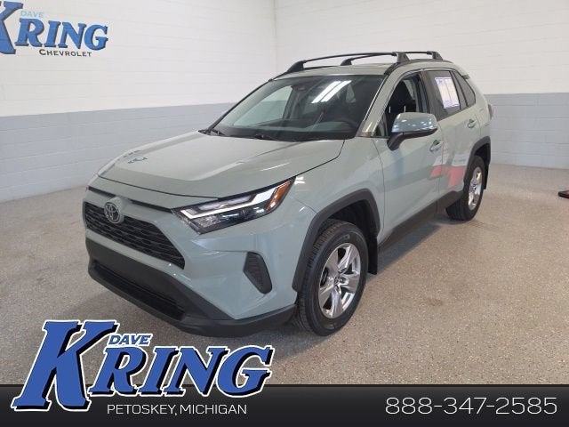 2023 Toyota RAV4 XLE in Gray — front three-quarter view