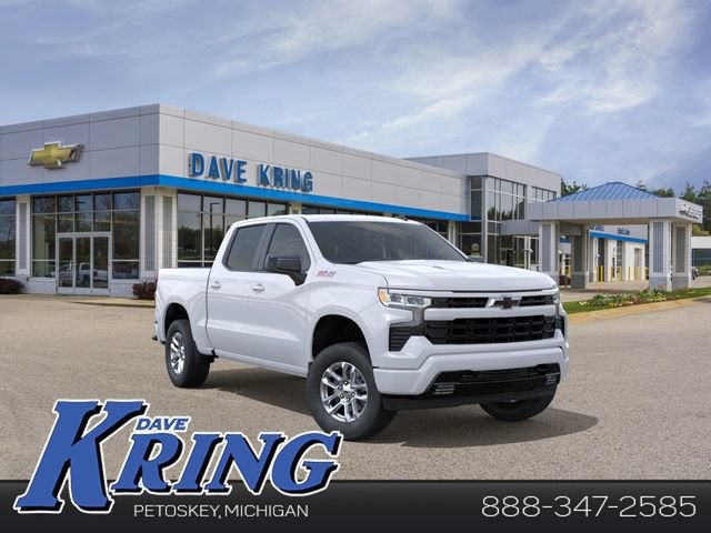 2026 Chevrolet Silverado 1500 RST in Summit White — front three-quarter view