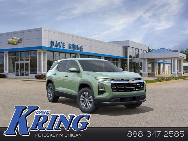 2026 Chevrolet Equinox LT in Cacti Green — front three-quarter view