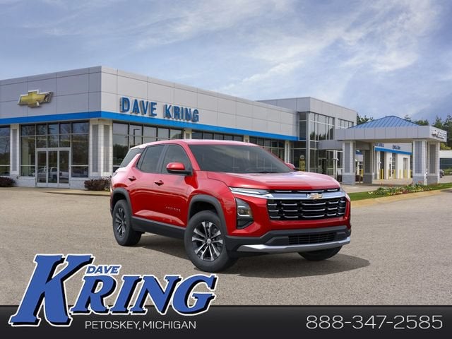 2027 Chevrolet Equinox AWD LT in Radiant Red Tintcoat — front three-quarter view