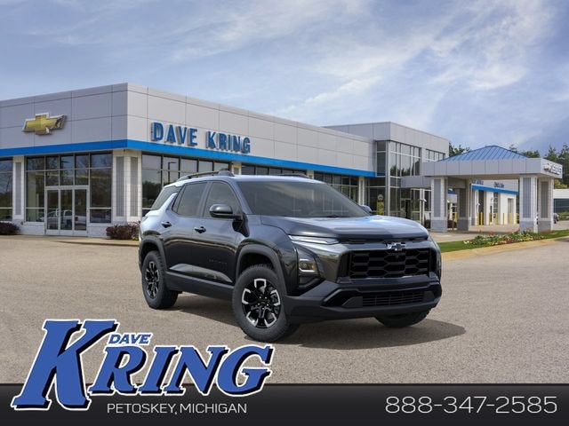 2027 Chevrolet Equinox AWD ACTIV in Mosaic Black Metallic — front three-quarter view