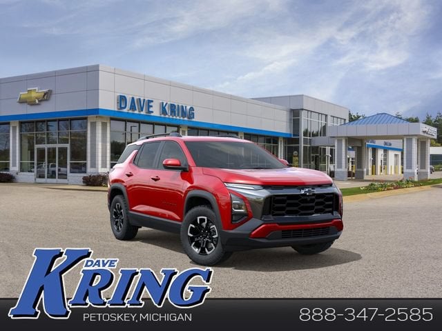 2027 Chevrolet Equinox AWD ACTIV in Radiant Red Tintcoat — front three-quarter view
