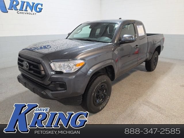 2023 Toyota Tacoma SR in Gray — front three-quarter view