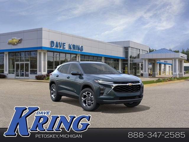2026 Chevrolet Trax LT in Cypress Gray — front three-quarter view