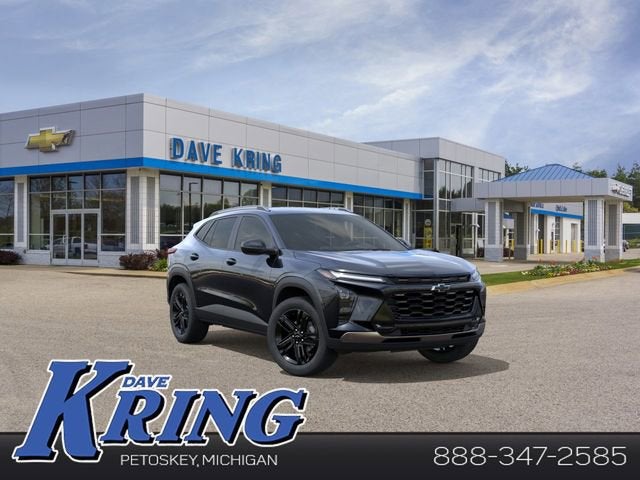 2026 Chevrolet Trax ACTIV in Mosaic Black Metallic — front three-quarter view