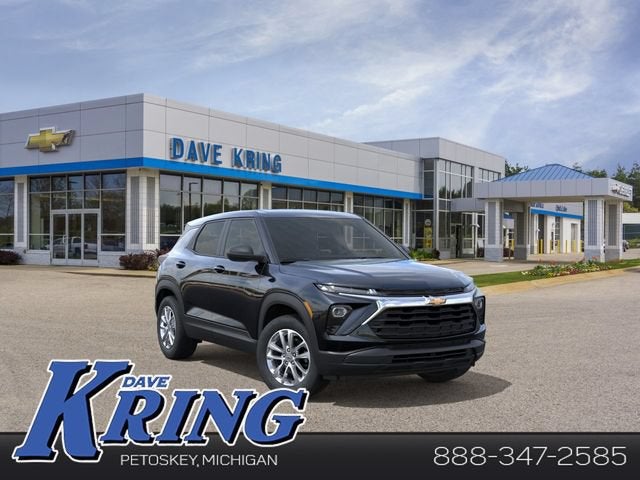 2026 Chevrolet Trailblazer LS in Mosaic Black Metallic — front three-quarter view
