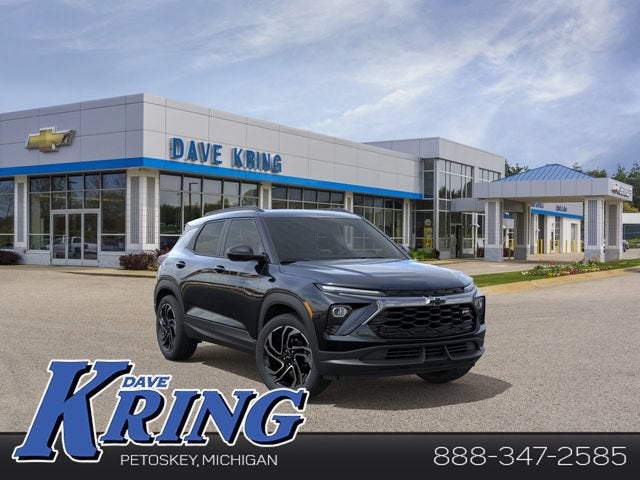 2026 Chevrolet Trailblazer RS in Mosaic Black Metallic — front three-quarter view